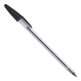 BIC® Kugelschreiber Cristal, Schriftfarbe schwarz, Schaft transparent