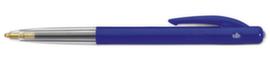 BIC® Kugelschreiber M10 Clic Fine, Schriftfarbe blau, Schaft blau/transparent