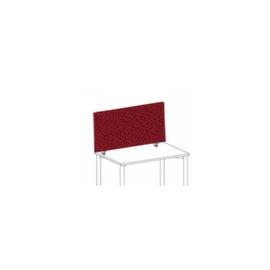 Gera Schallabsorbierende Tischtrennwand Pro, Höhe x Breite 600 x 1800 mm, Wand rot