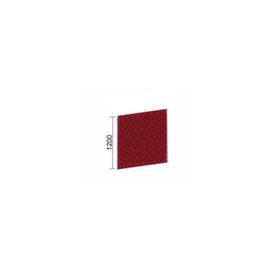 Gera Schallabsorbierende Trennwand Pro, Höhe x Breite 1200 x 1000 mm, Wand rot