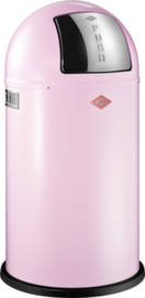WESCO geruchshemmender Abfallbehälter PUSHBOY, 50 l, rosa, Kopfteil rosa