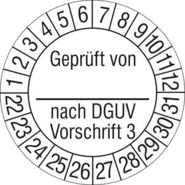 Prüfplakette Geprüft nach DGVU