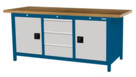 Bedrunka + Hirth Werkbank mit Gestell in vielen Farben und verschiedenen Platten