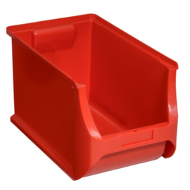 Allit Stapelbarer Sichtlagerkasten ProfiPlus Box 4H, rot, Tiefe 355 mm, Polypropylen