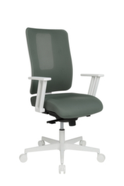 Topstar Bürodrehstuhl Sitness Life 50 mit offenem Rückenträger, Netzrückenlehne mit offenem Rückenträger, graugrün