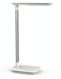 MAUL Dimmbare LED-Schreibtischleuchte MAULjazzy, Licht warmweiß, weiß