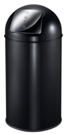Feuersicherer Abfallbehälter EKO Pushcan, 40 l, schwarz