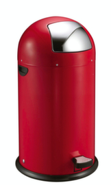 Feuersicherer Abfallbehälter EKO Kickcan, 40 l, rot