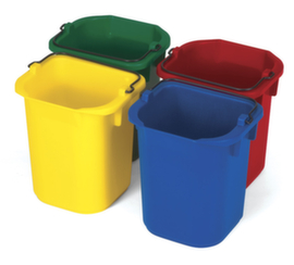 Rubbermaid Eimer, Inhalt 5 l, rot/blau/grün/gelb