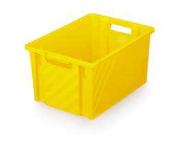 Drehstapelbehälter, gelb, Inhalt 30 l