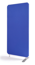 Schallabsorbierende Stellwand, Höhe x Breite 1600 x 800 mm, Wand blau