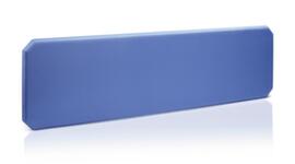 Schallabsorbierende Tischtrennwand, Höhe x Breite 450 x 800 mm, Wand blau