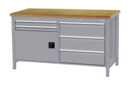Bedrunka + Hirth Werkbank, 5 Schubladen, 1 Schrank