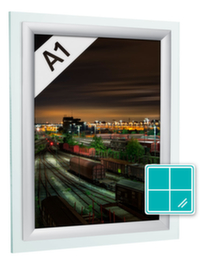 Fensterklapprahmen mit Konterrahmen für DIN A1