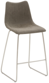 Mayer Sitzmöbel Barhocker mySOLO mit Kufengestell, Sitz vintage schlamm