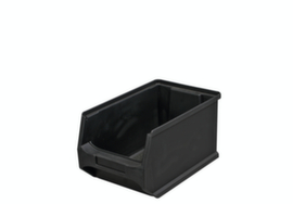ESD-Sichtlagerkasten Profi LB4, schwarz, Tiefe 235 mm, Polypropylen