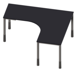 Nowy Styl Freiform-Schreibtisch E10 mit 4-Fußgestell aus Rundrohr