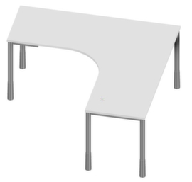 Nowy Styl Freiform-Schreibtisch E10 mit 4-Fußgestell aus Rundrohr