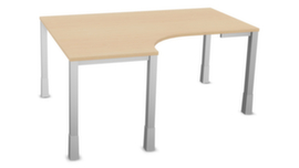 Nowy Styl Freiform-Schreibtisch E10 mit Höhenverstellung