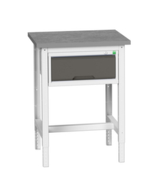 bott Werkbank verso, 1 Schublade, RAL7035 Lichtgrau/RAL7016 Anthrazitgrau