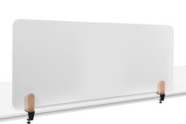 Legamaster Emaillierte Tischtrennwand ELEMENTS, Höhe x Breite 600 x 1600 mm, Wand weiß