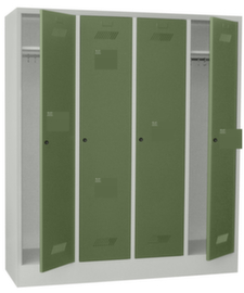PAVOY Garderobenschrank Basis mit 4 Abteilen, Abteilbreite 400 mm