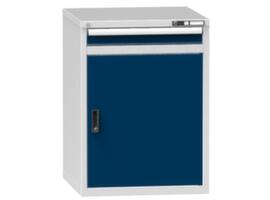 Schubladenschrank Topas B, 1 Schublade(n), RAL7035 Lichtgrau/RAL5010 Enzianblau