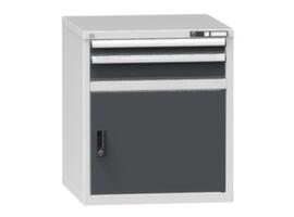 Schubladenschrank Topas B, 2 Schublade(n), RAL7035 Lichtgrau/RAL7016 Anthrazitgrau