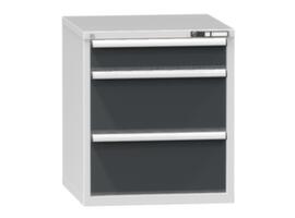 Schubladenschrank Topas B, 3 Schublade(n), RAL7035 Lichtgrau/RAL7016 Anthrazitgrau