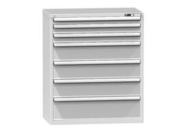 Schubladenschrank Topas C, 7 Schublade(n), RAL7035 Lichtgrau/RAL7035 Lichtgrau