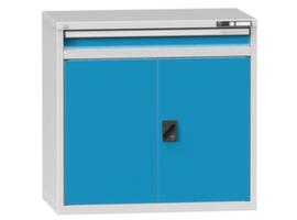 Schubladenschrank Topas C, 1 Schublade(n), RAL7035 Lichtgrau/RAL5012 Lichtblau