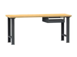 Werkbank Ruba, 1 Schublade, RAL7016 Anthrazitgrau/RAL7016 Anthrazitgrau