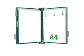 tarifold Wand-Sichttafelsystem, mit 5 Sichttafeln in DIN A4