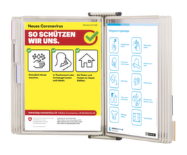 tarifold Antibakterielles Sichttafelsystem STERIFOLD zur Wandmontage