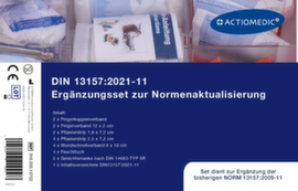 Ergänzungsset für Verbandkästen gemäß DIN 13157:2021-11