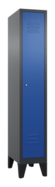 C+P Garderobenschrank Classic mit 1 Abteil + Tür geschlitzt, Abteilbreite 300 mm