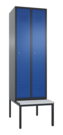 C+P Sitzbankschrank Classic mit 2 Abteilen, Abteilbreite 300 mm