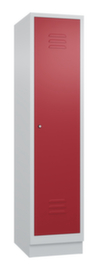 C+P Garderobenschrank Classic mit 1 Abteil + Tür geschlitzt, Abteilbreite 400 mm