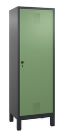C+P Garderobenschrank Evolo mit 2 Abteilen mit 1 Tür, Abteilbreite 300 mm
