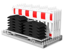 Schake Schrankenzaun-Set mit 10 Zaunelementen, Höhe x Länge 1250 x 2250 mm