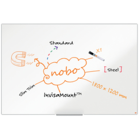 nobo Whiteboard Impression Pro, Höhe x Breite 1200 x 1800 mm