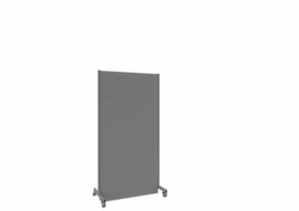 Akustik-Stellwand Mobil, Höhe x Breite 2500 x 1250 mm, Wand RAL7037 Staubgrau
