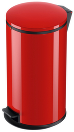 Hailo Tretabfalleimer Pure L mit verzinktem Innenbehälter, 25 l, rot