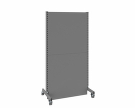 Akustik-Stellwand Mobil, Höhe x Breite 2000 x 1000 mm, Wand RAL7037 Staubgrau