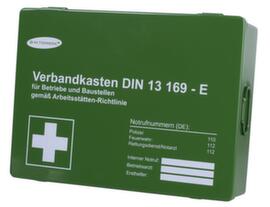 Betriebs-Verbandkasten, Füllung nach DIN 13169