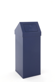 Push-Abfallbehälter Carro Push, 110 l, blau