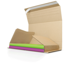 Buchverpackung braun Haftklebeverschluss RAJA