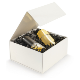 Geschenkbox mit Magnetverschluss 225 x 225 x 105 mm elfenbein