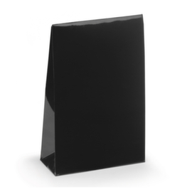 Lackpapier-Beutel mit Haftklebeverschluss schwarz 100 x 40 x 157 mm