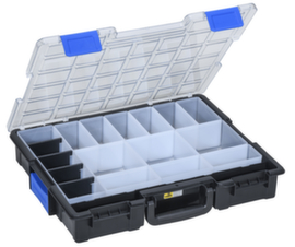 Sortimentskoffer f&uuml;r Kleinteile mit 19 F&auml;chern